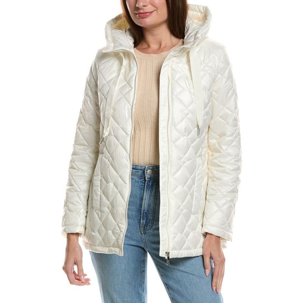 Sam Edelman Womens  Quilted Jacket, White